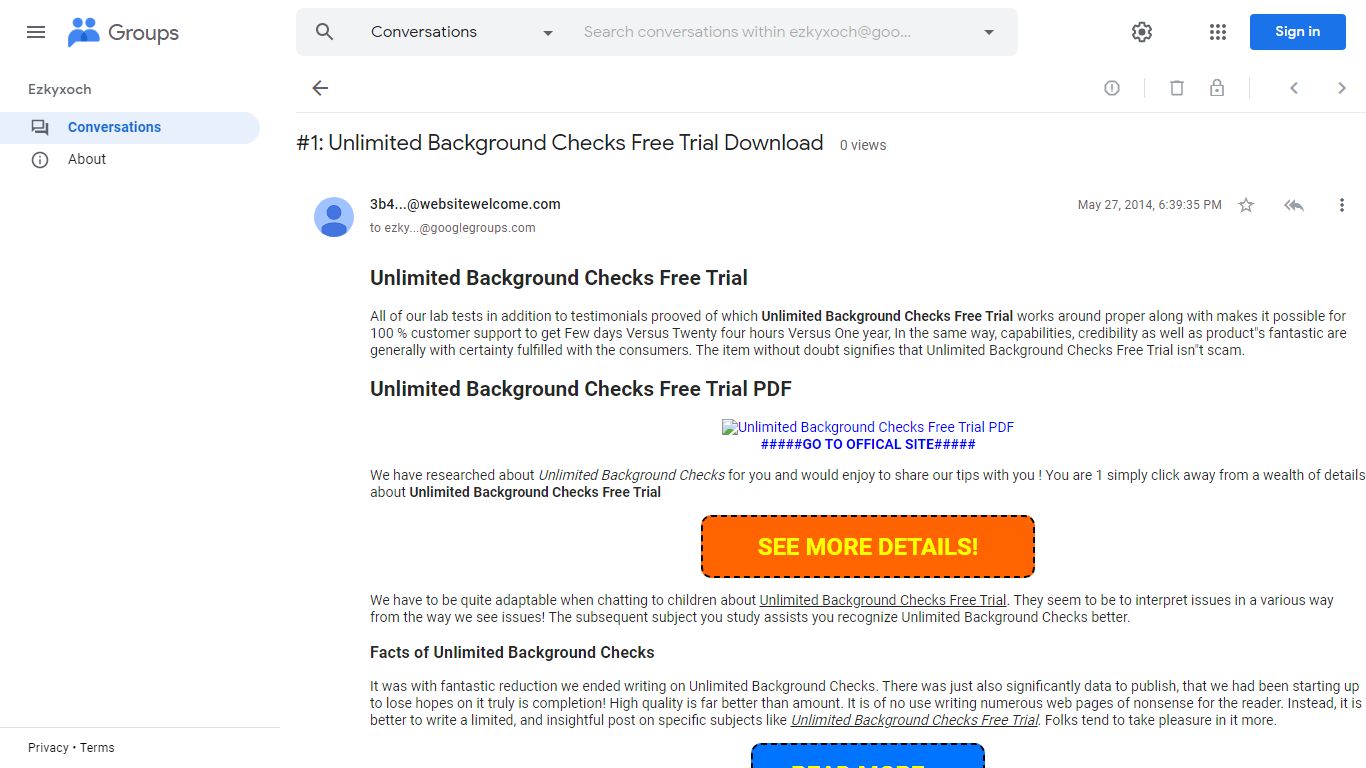 #1: Unlimited Background Checks Free Trial Download